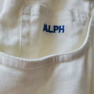 RALPH Lauren White Linen Pants Jeans